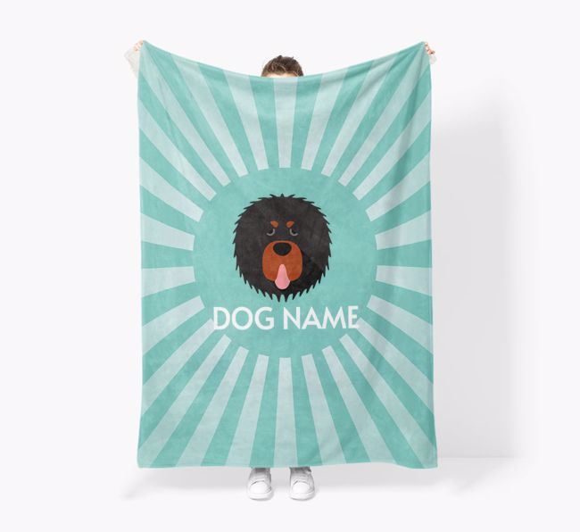 'Spotlight' - Personalised {breedFullName} Blanket: Premium Sherpa Fleece